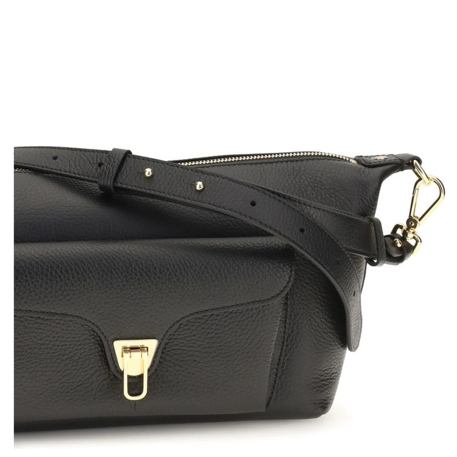 Black Calf Leather Bos Taurus Shoulder Bag
