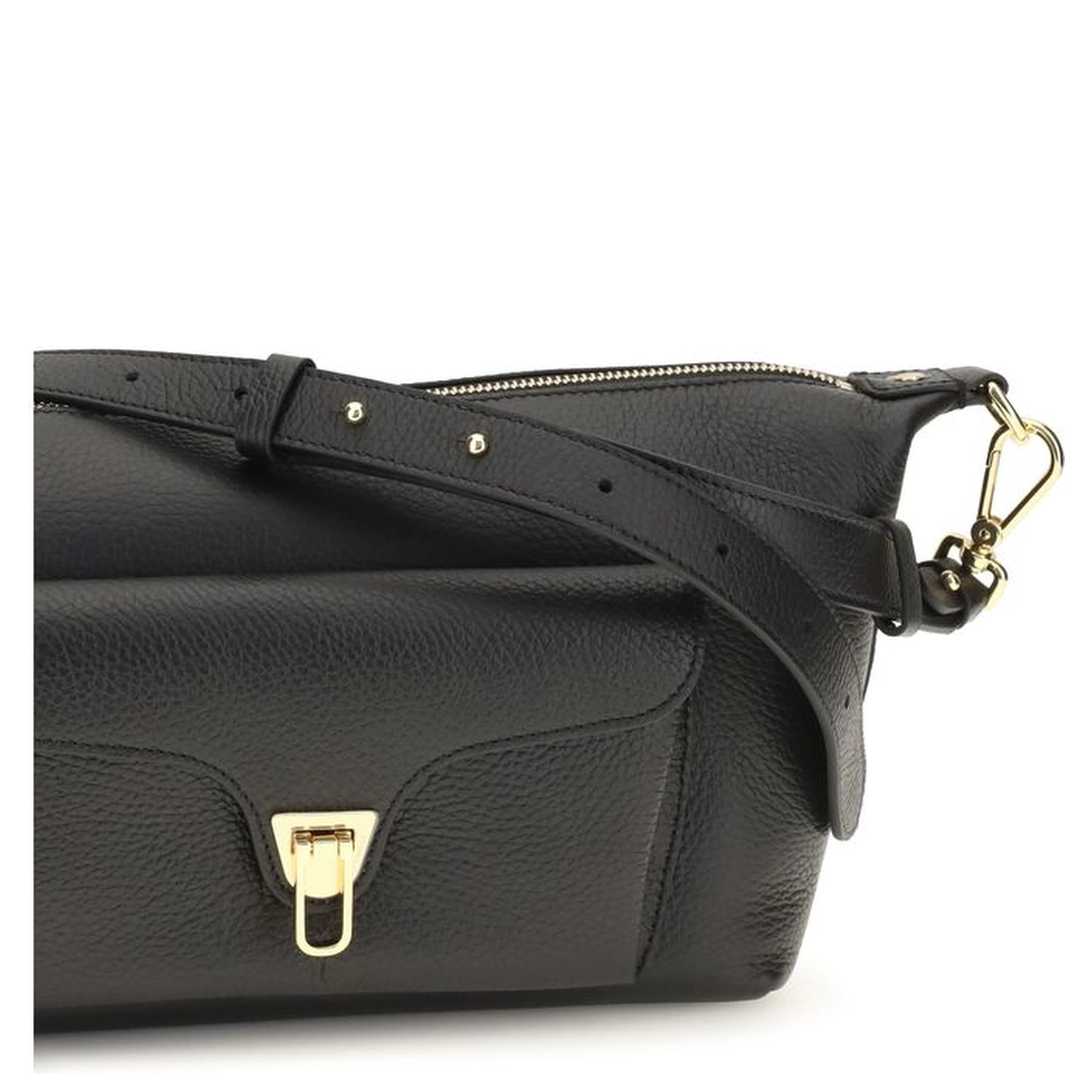 Black Calf Leather Bos Taurus Shoulder Bag