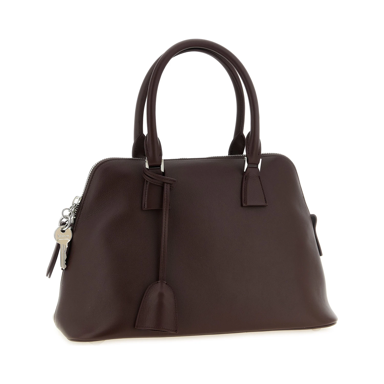 Bordeaux Calfskin Shoulder Bag