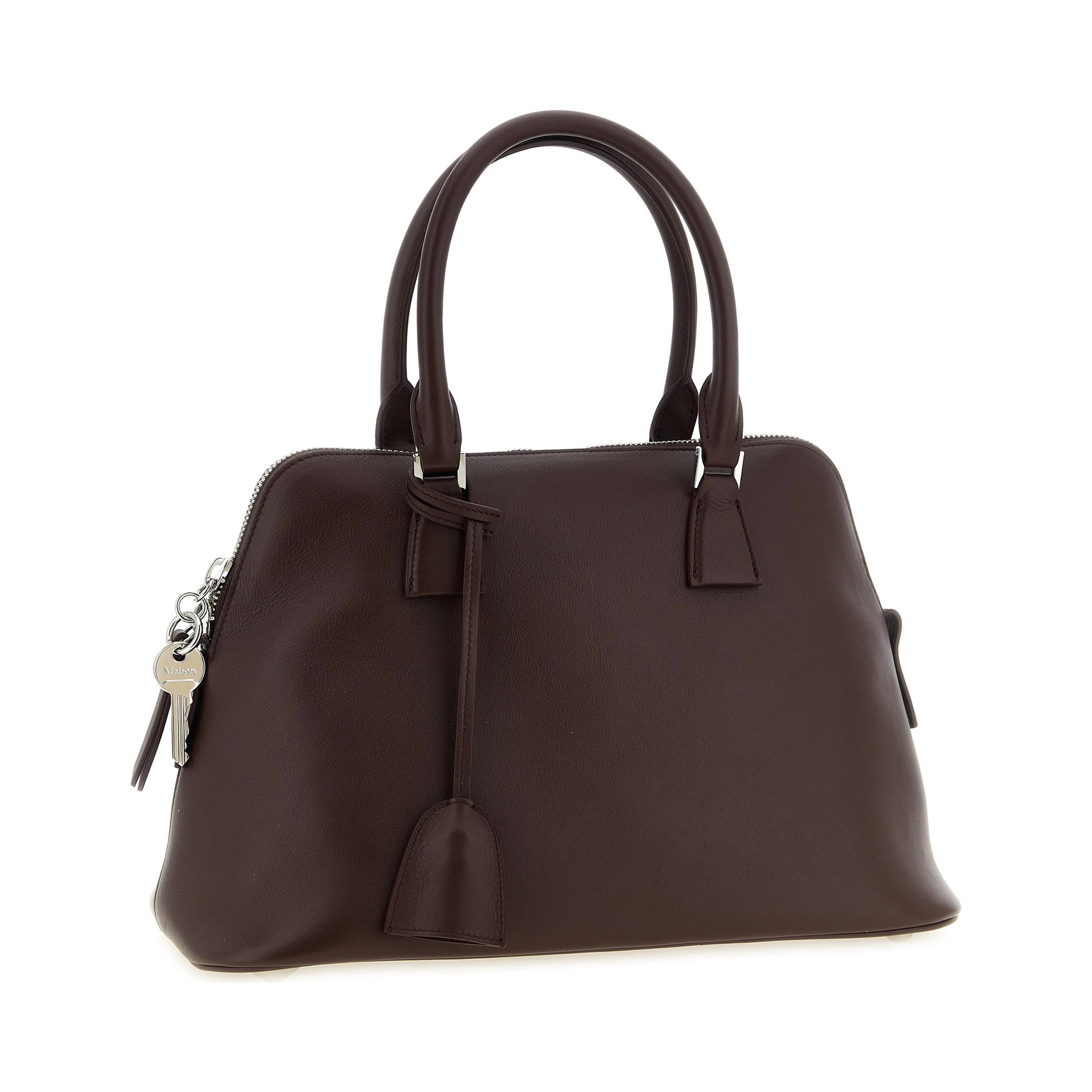 Bordeaux Calfskin Shoulder Bag