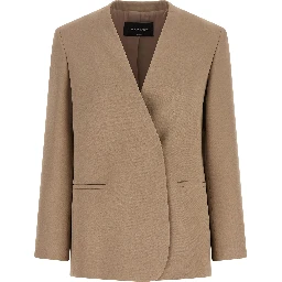 Beige Acetate Blazer