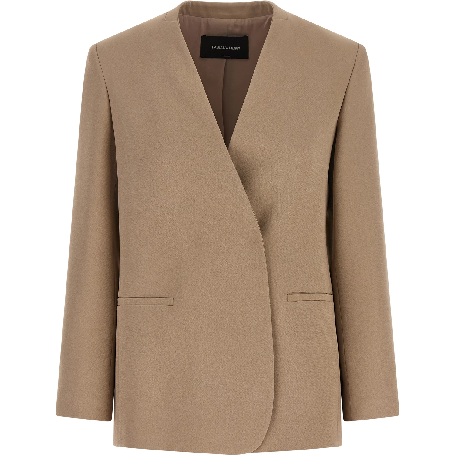 Beige Acetate Blazer
