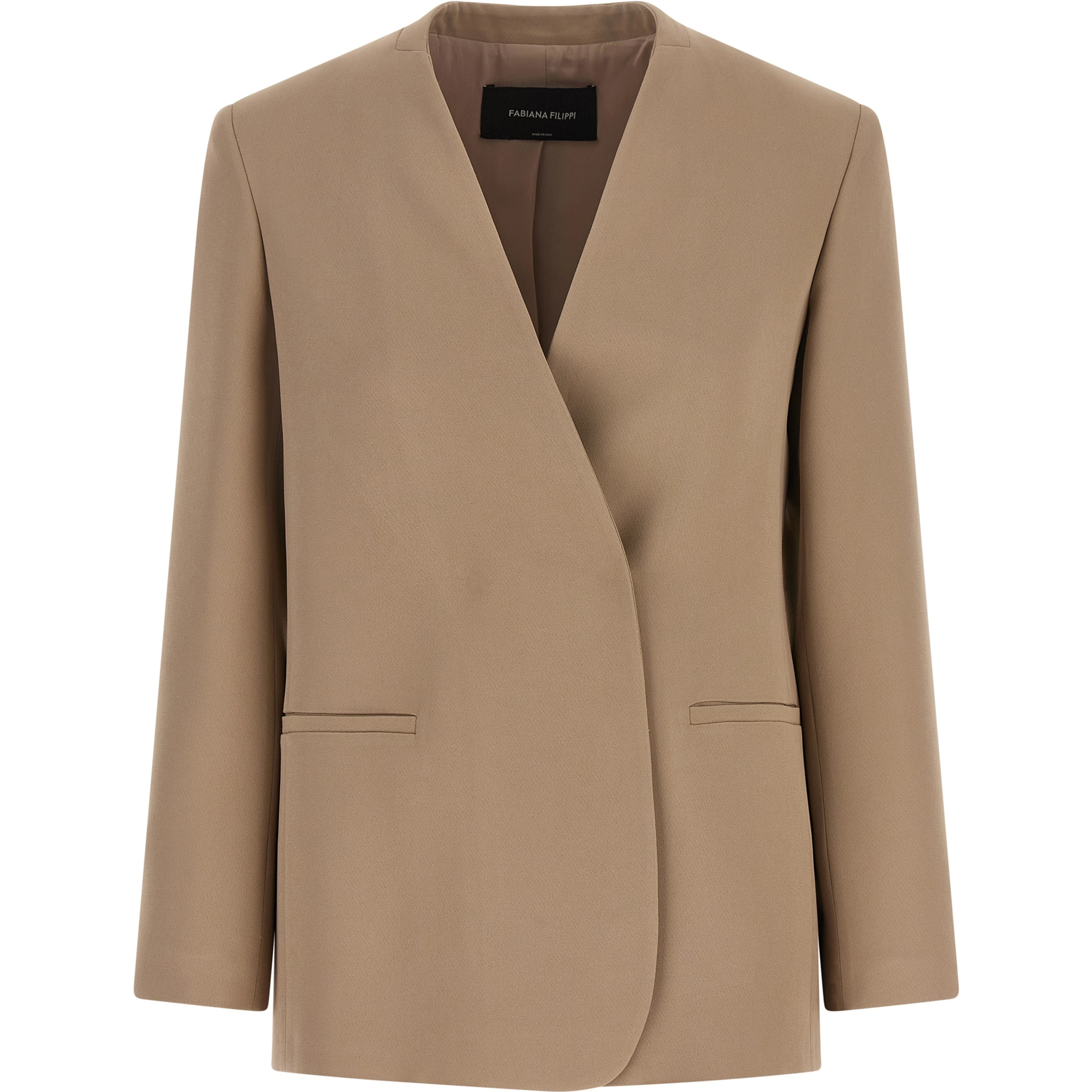 Beige Acetate Blazer