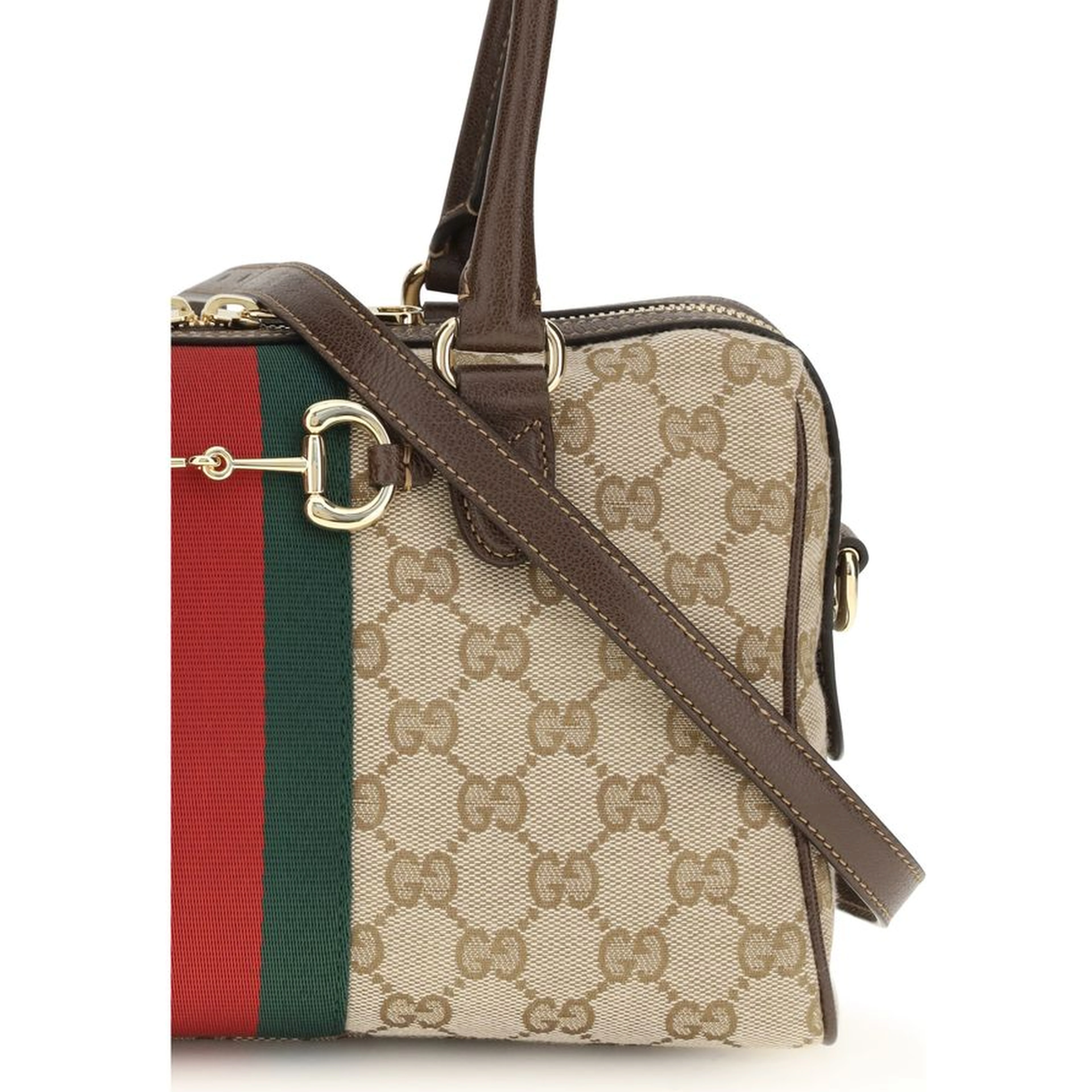 Beige Fabric Handbag