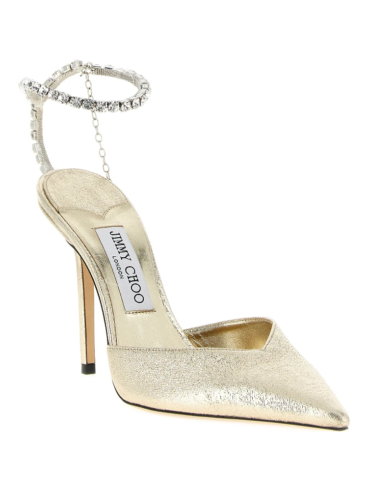 Gold Tencel High Heel Pumps alternative