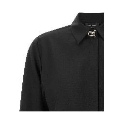 Black Virgin Wool Blouse