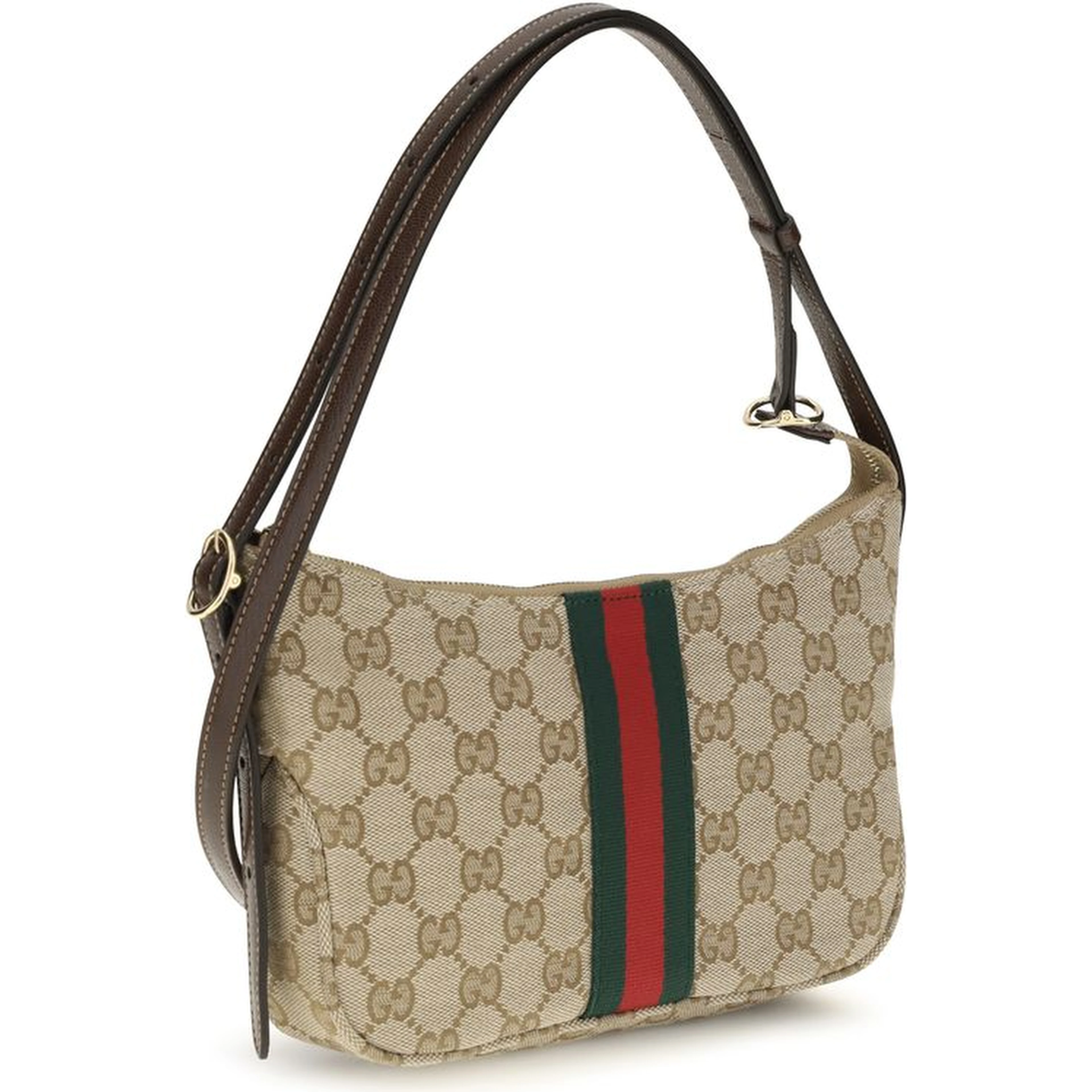 Beige Fabric Shoulder Bag