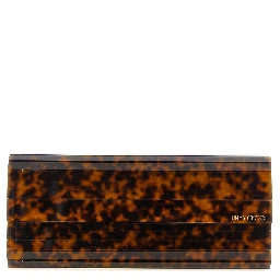 Beige Polyester Clutch Bag