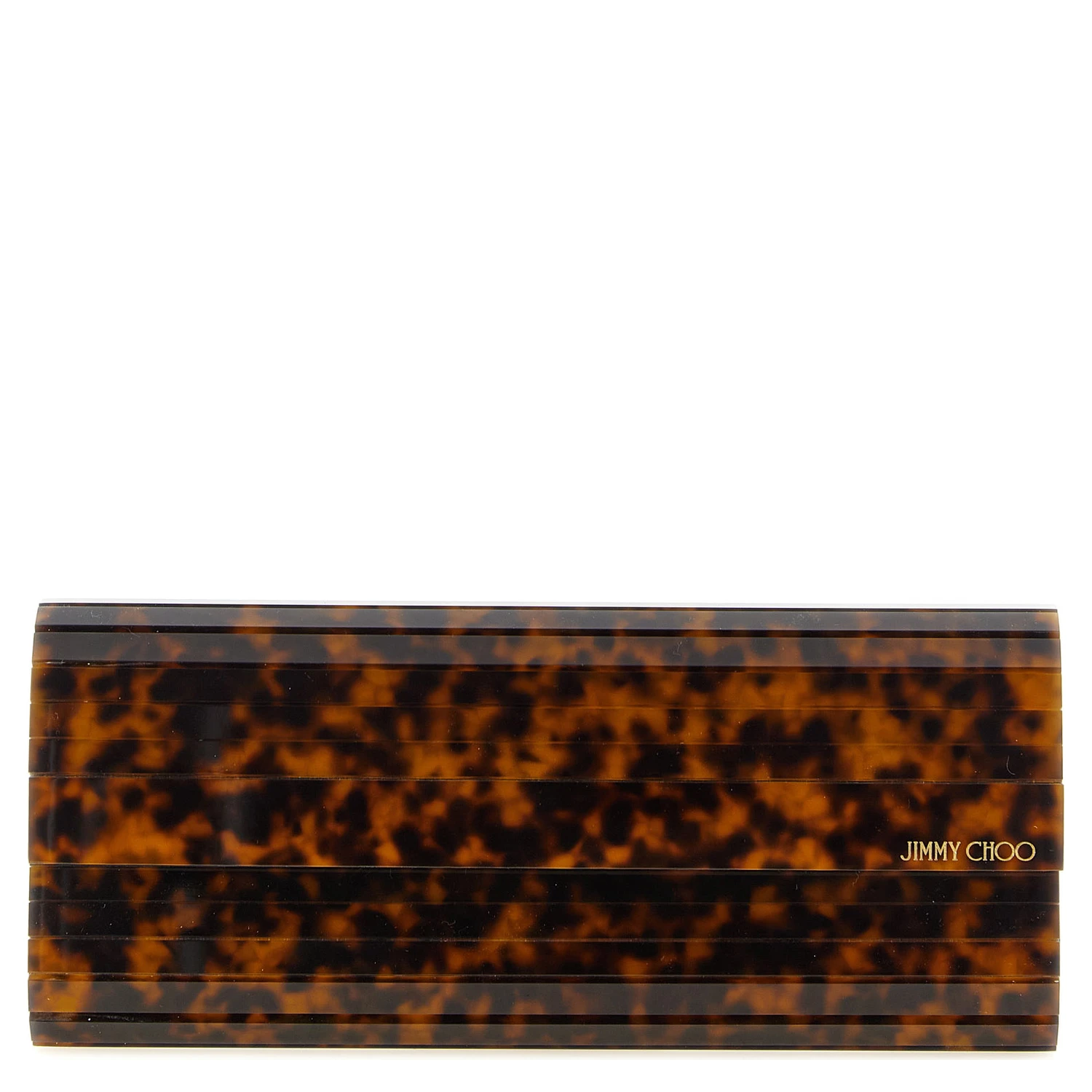 Beige Polyester Clutch Bag