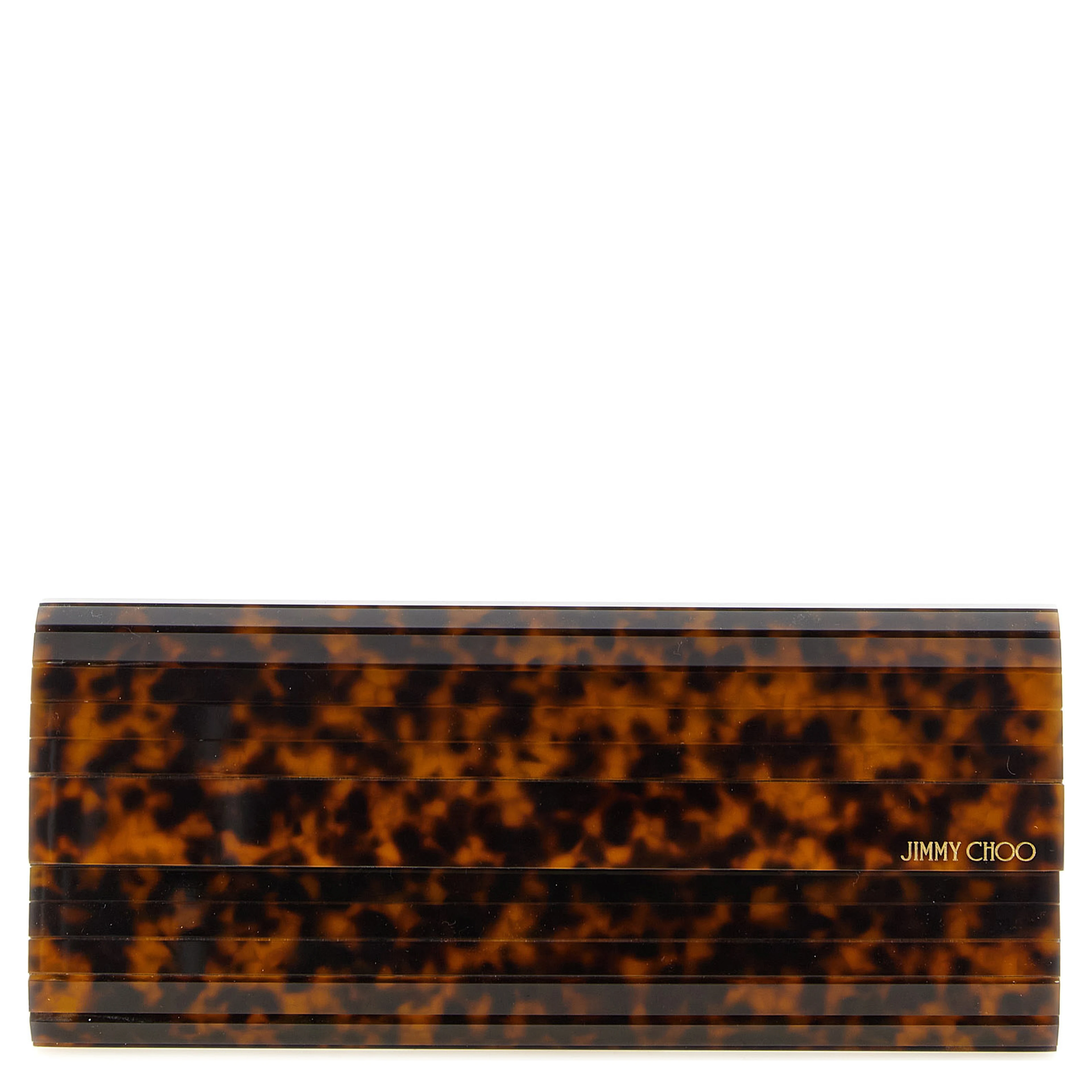 Beige Polyester Clutch Bag