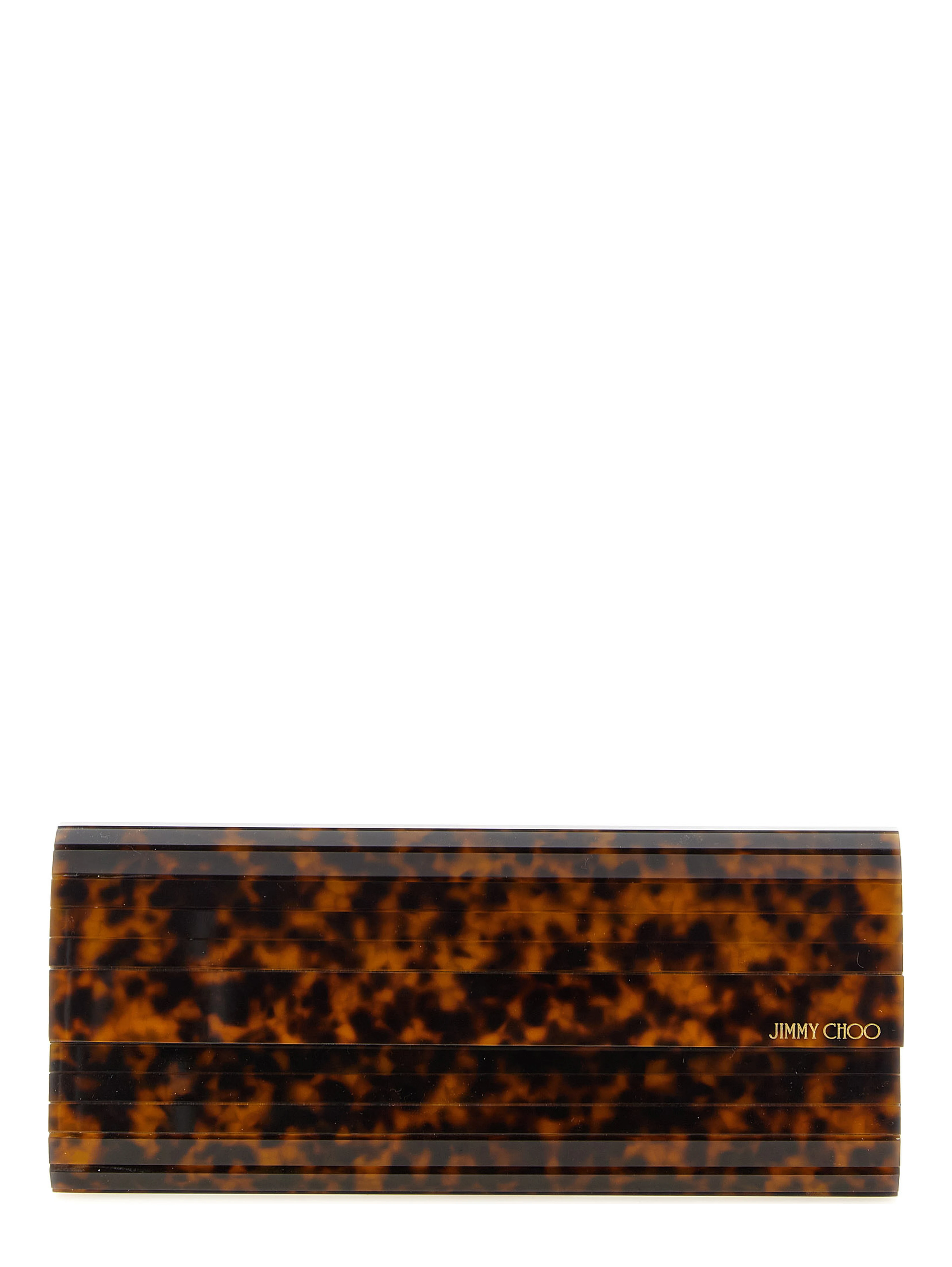 Beige Polyester Clutch Bag