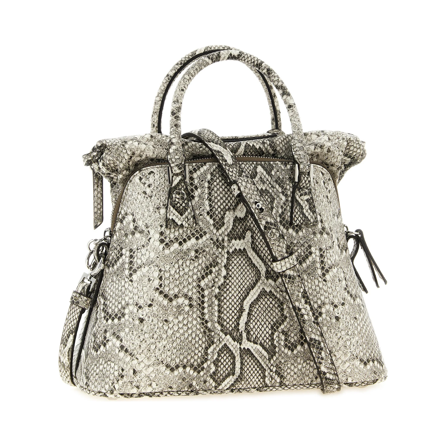 Gray Goatskin Shoulder Bag