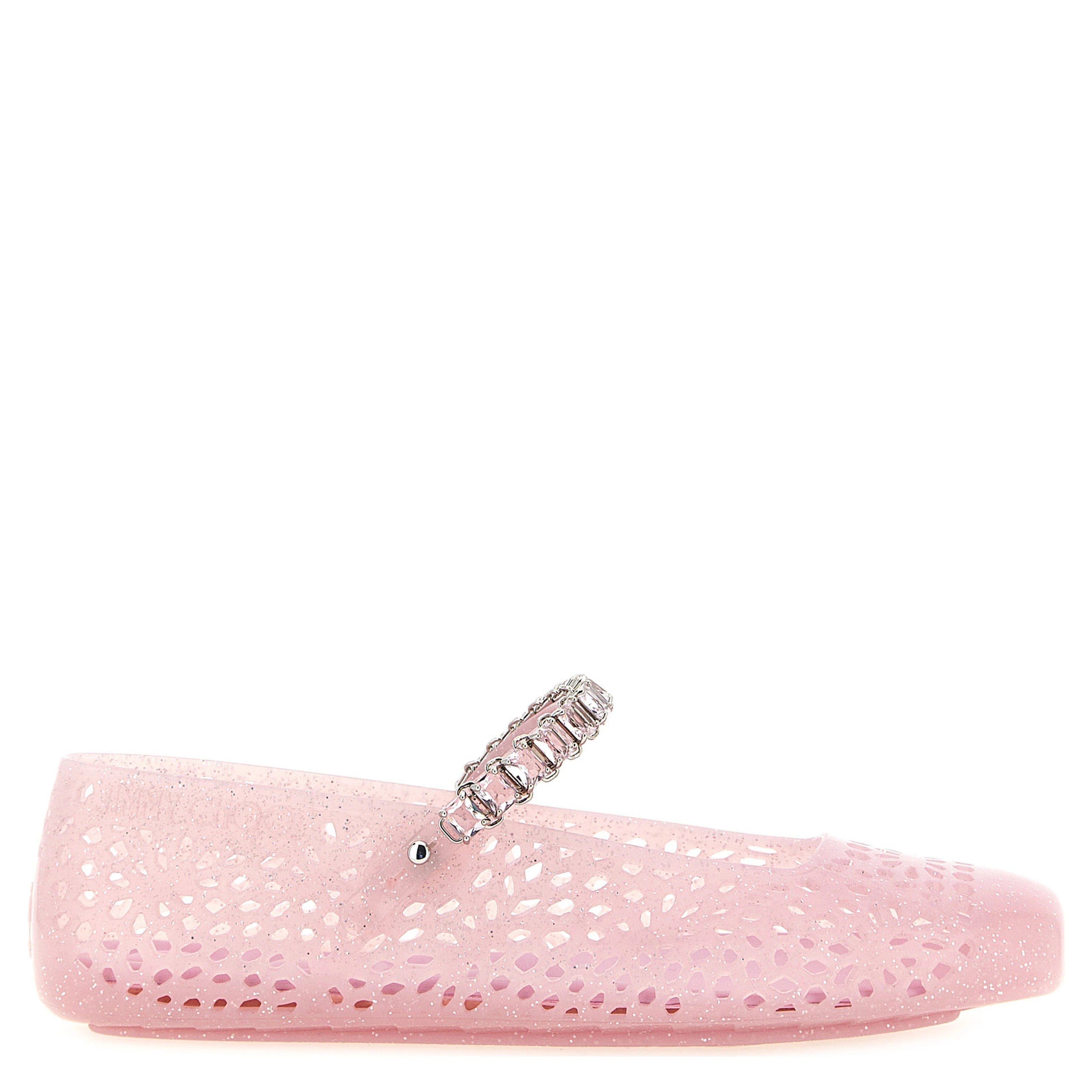 Multicolor Plastic Ballet Flats