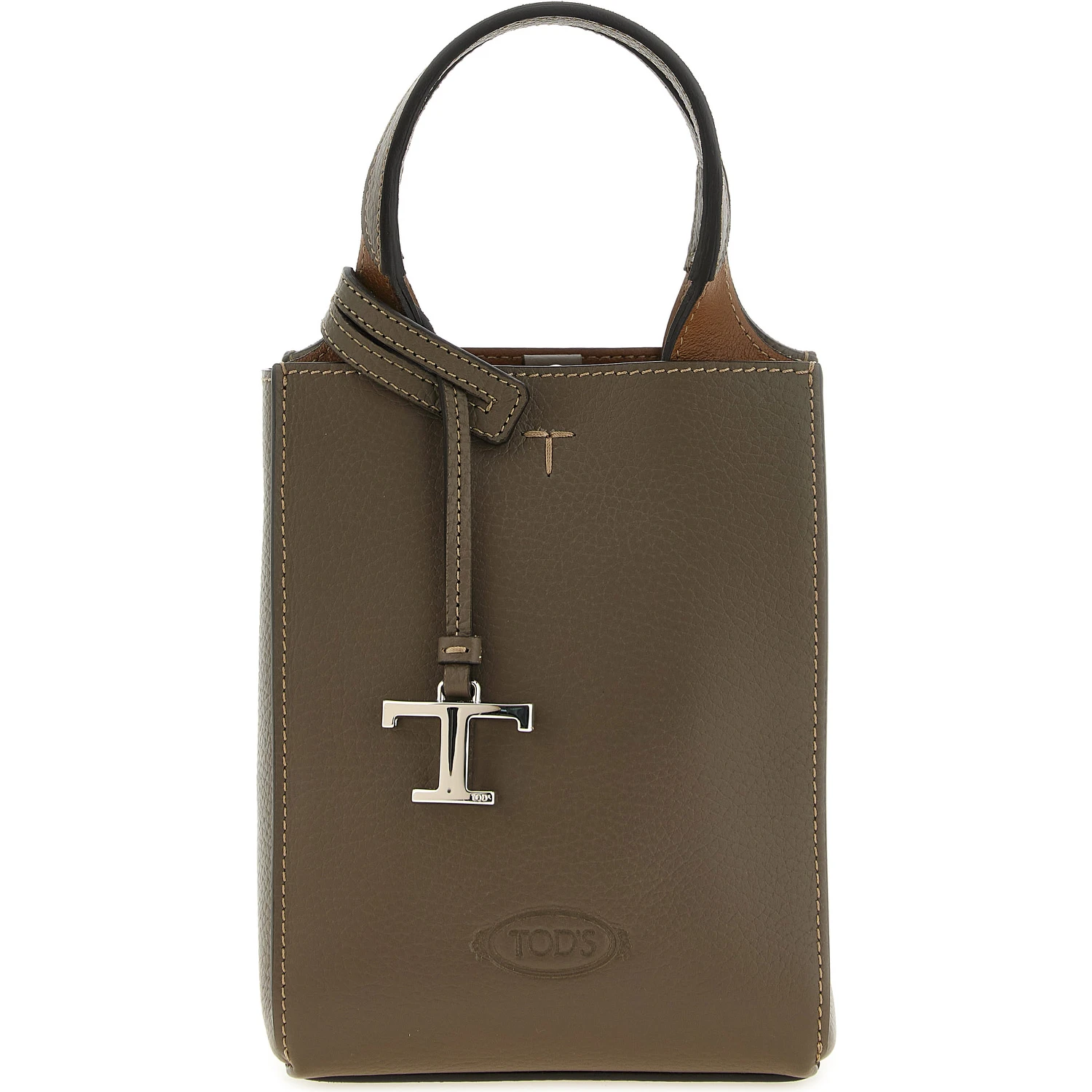 Bicolor Calfskin Handbag