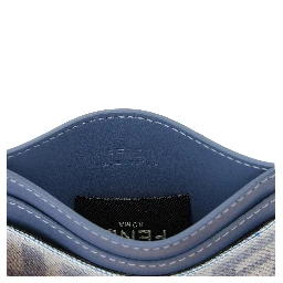 Blue Cotton Cardholder
