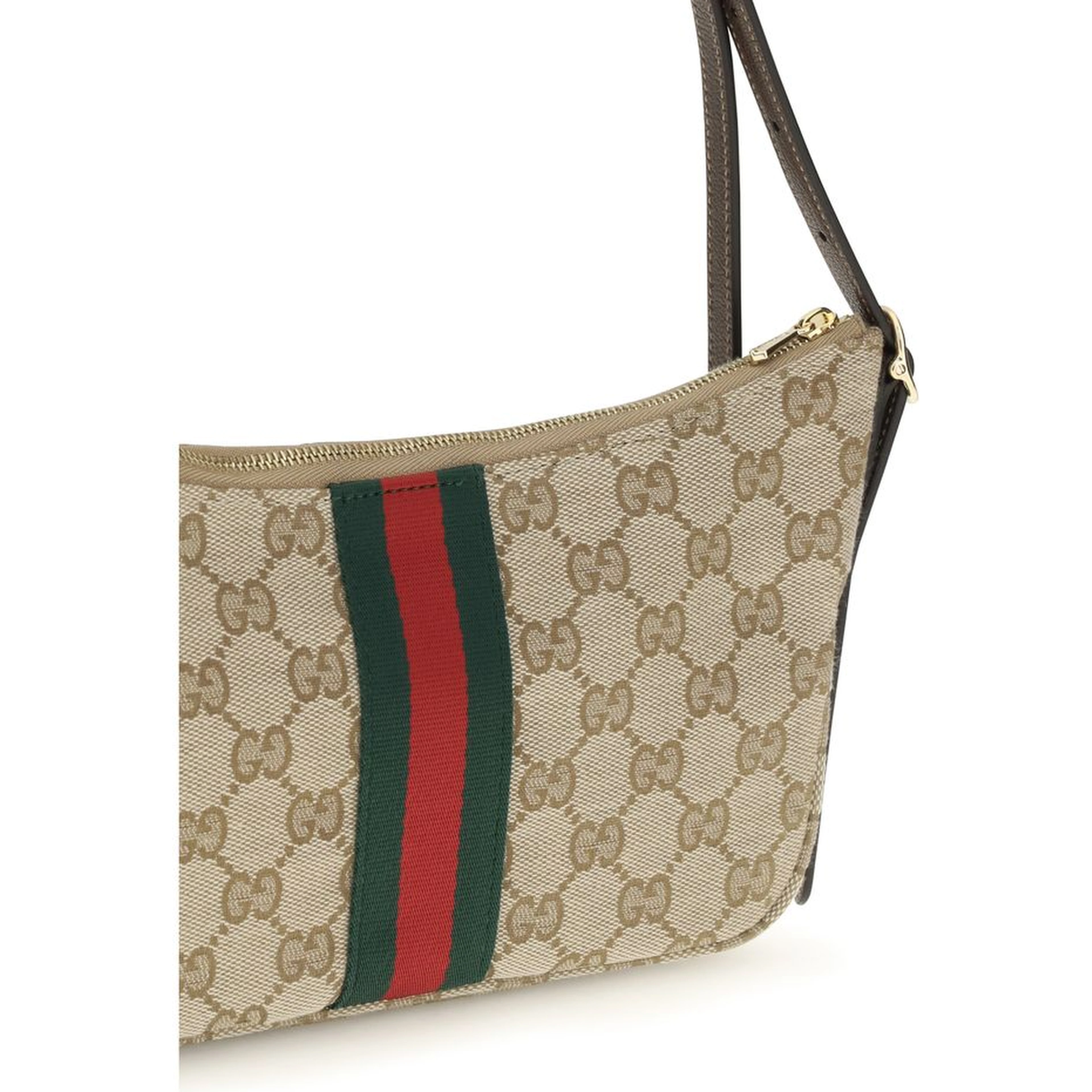 Beige Fabric Shoulder Bag