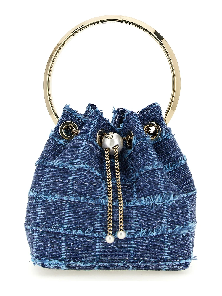Blue Fabric Handbag