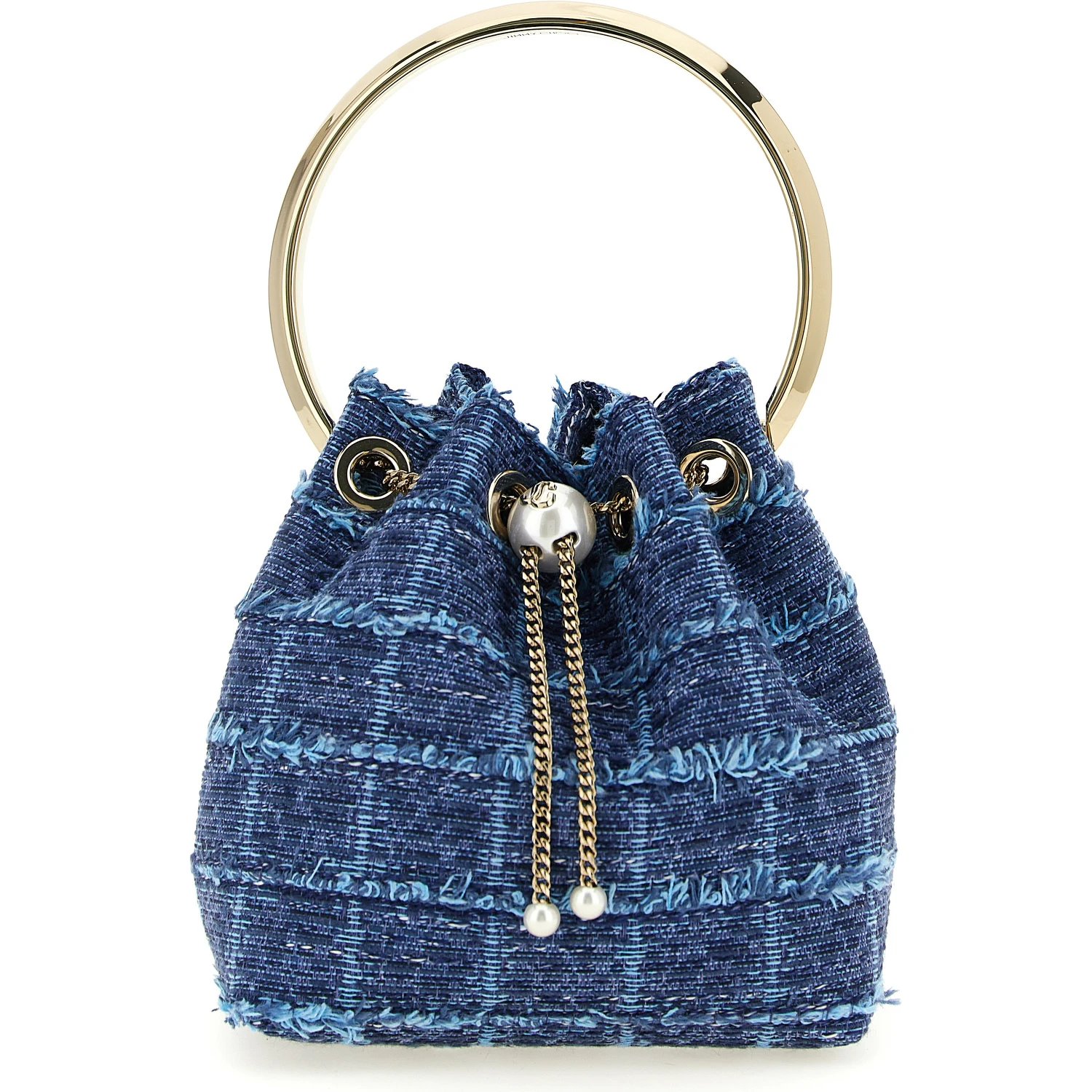 Blue Fabric Handbag