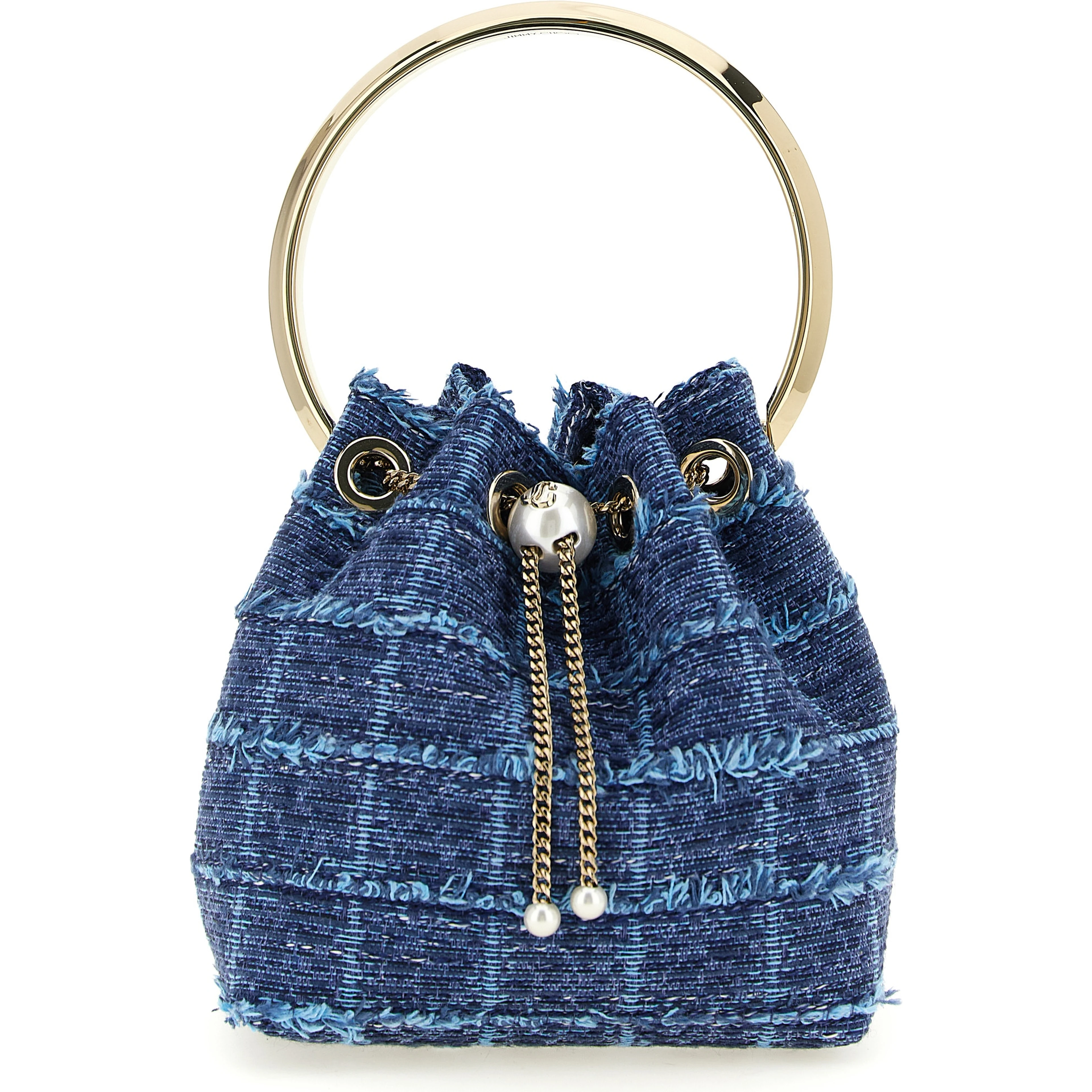 Blue Fabric Handbag