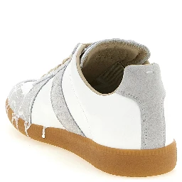 Gray Calfskin Low Top Sneakers