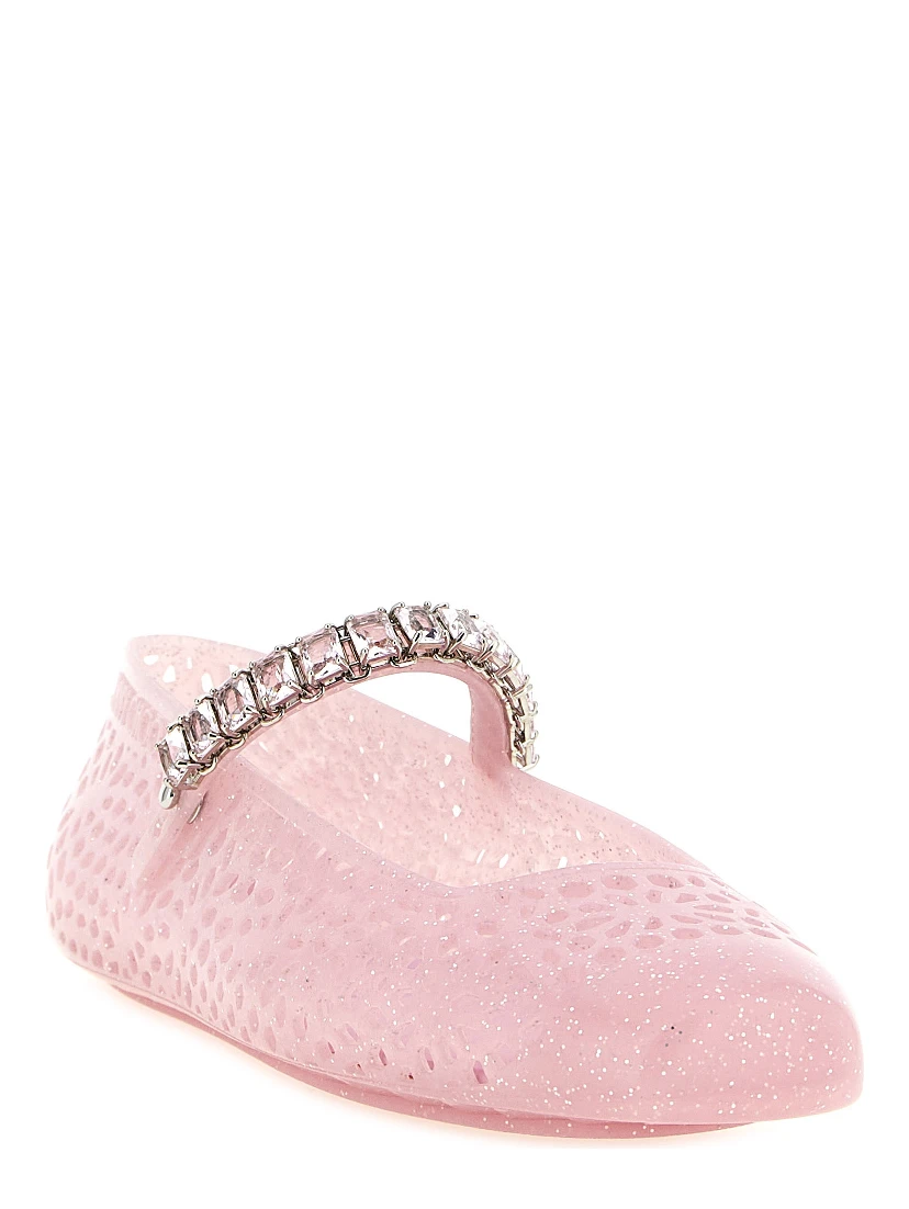 Multicolor Plastic Ballet Flats