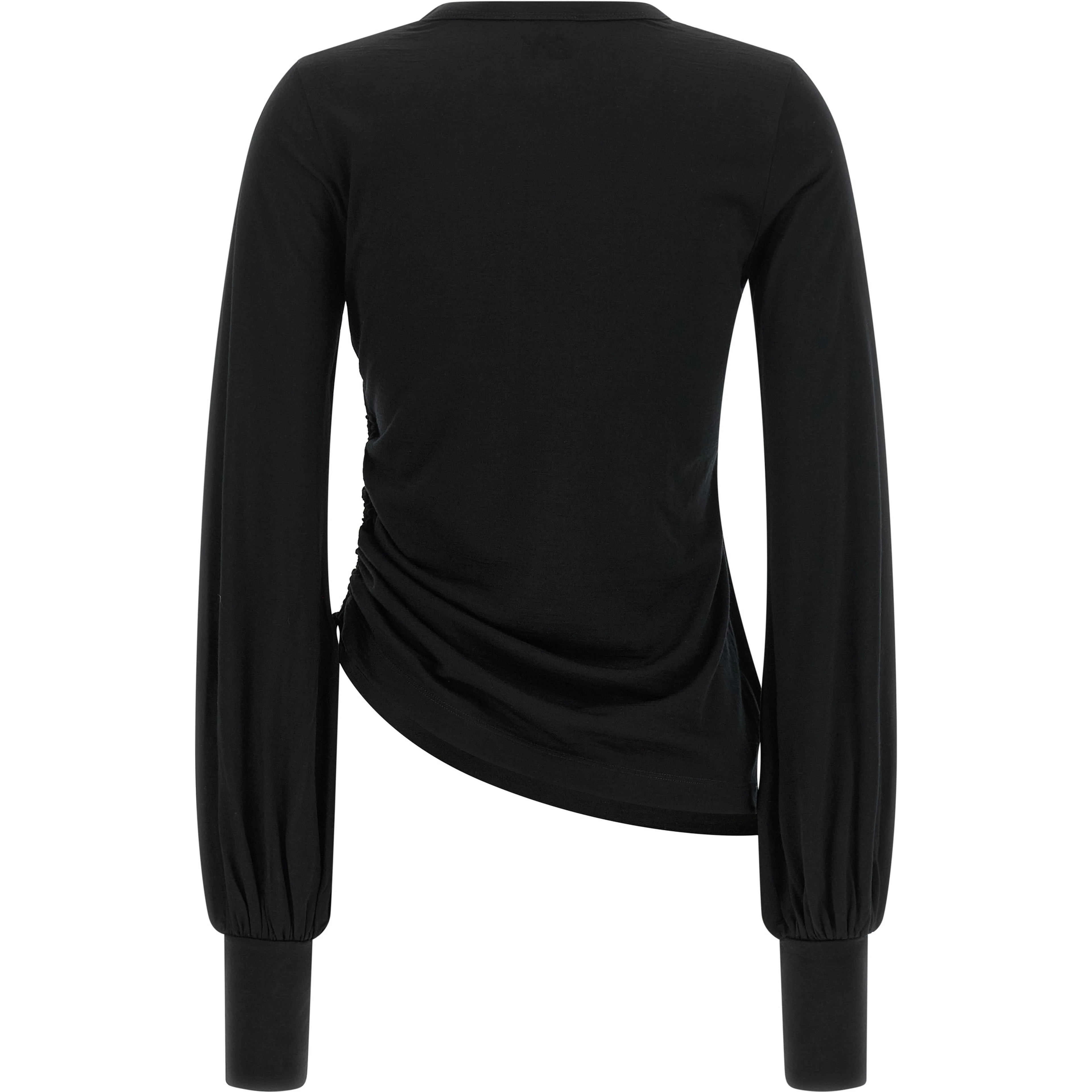 Black Merino Wool Sportswear