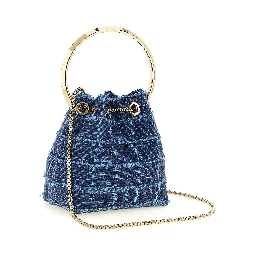 Blue Fabric Handbag