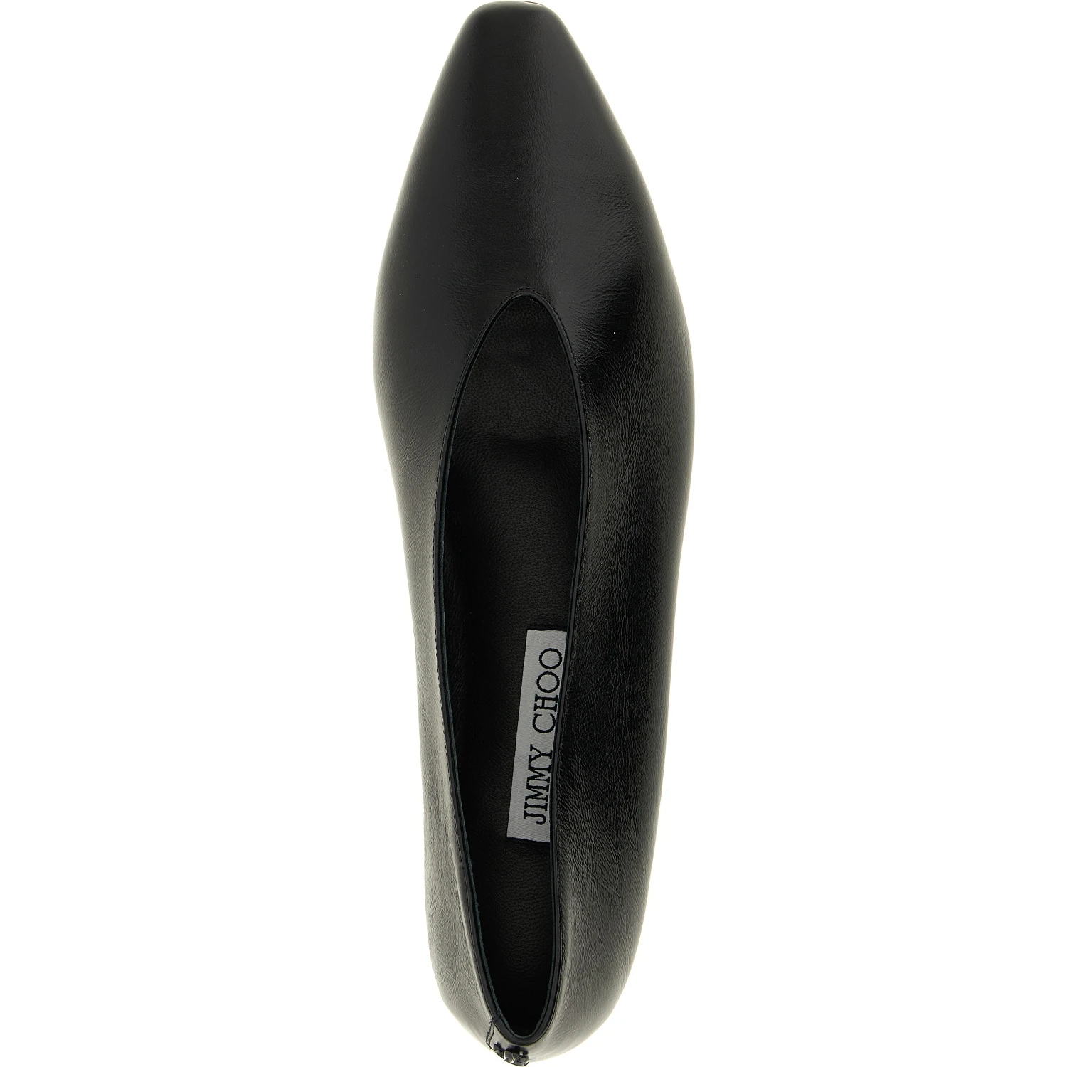 Black Leather Ballet Flats