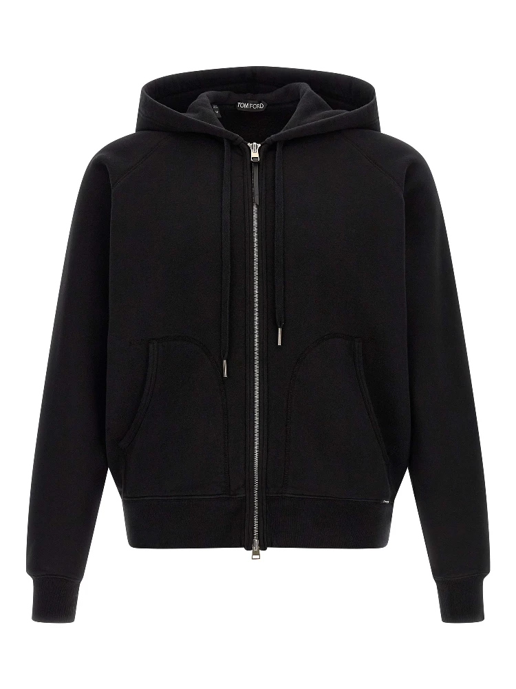 Black Cotton Sweatshirt