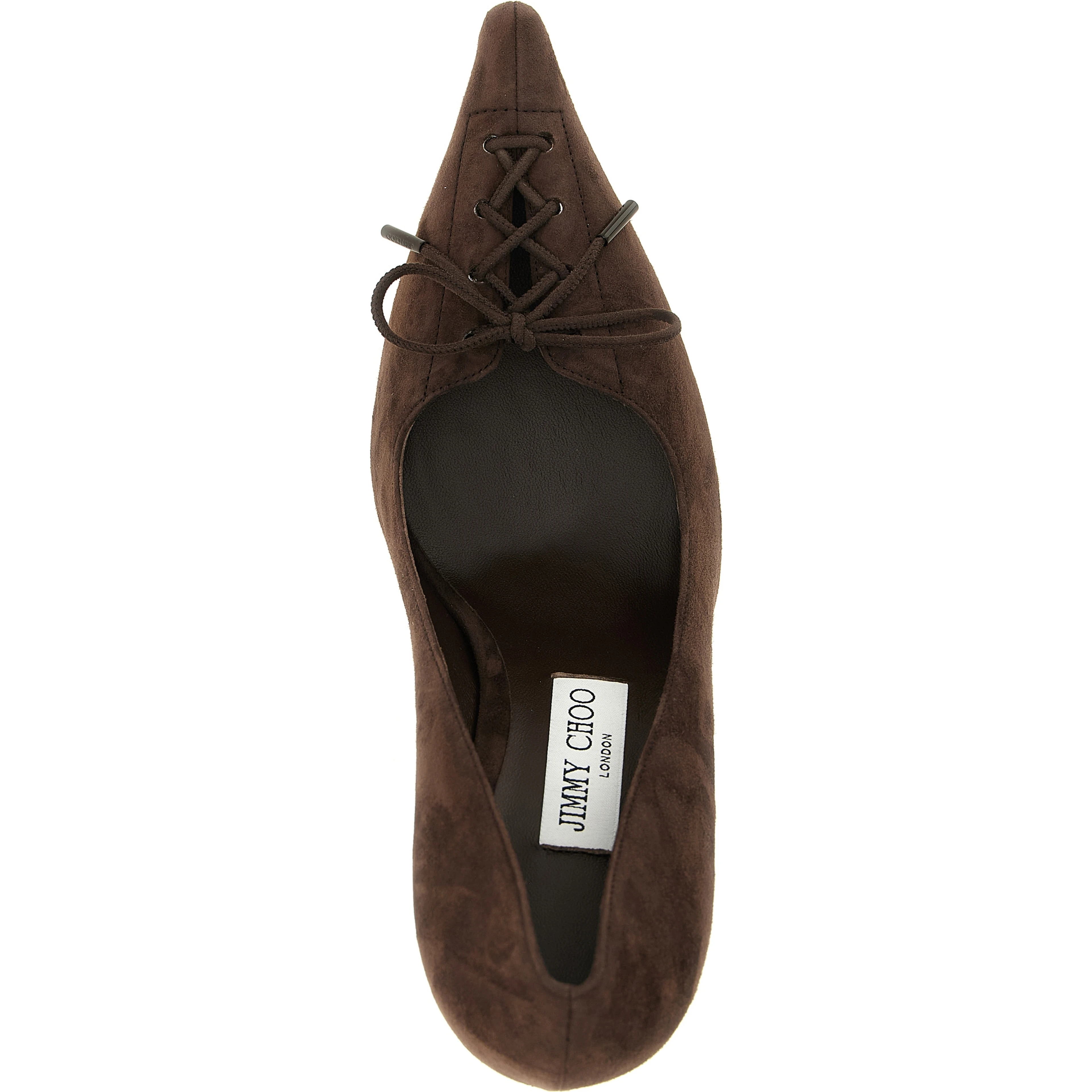 Brown Leather High Heel Pumps