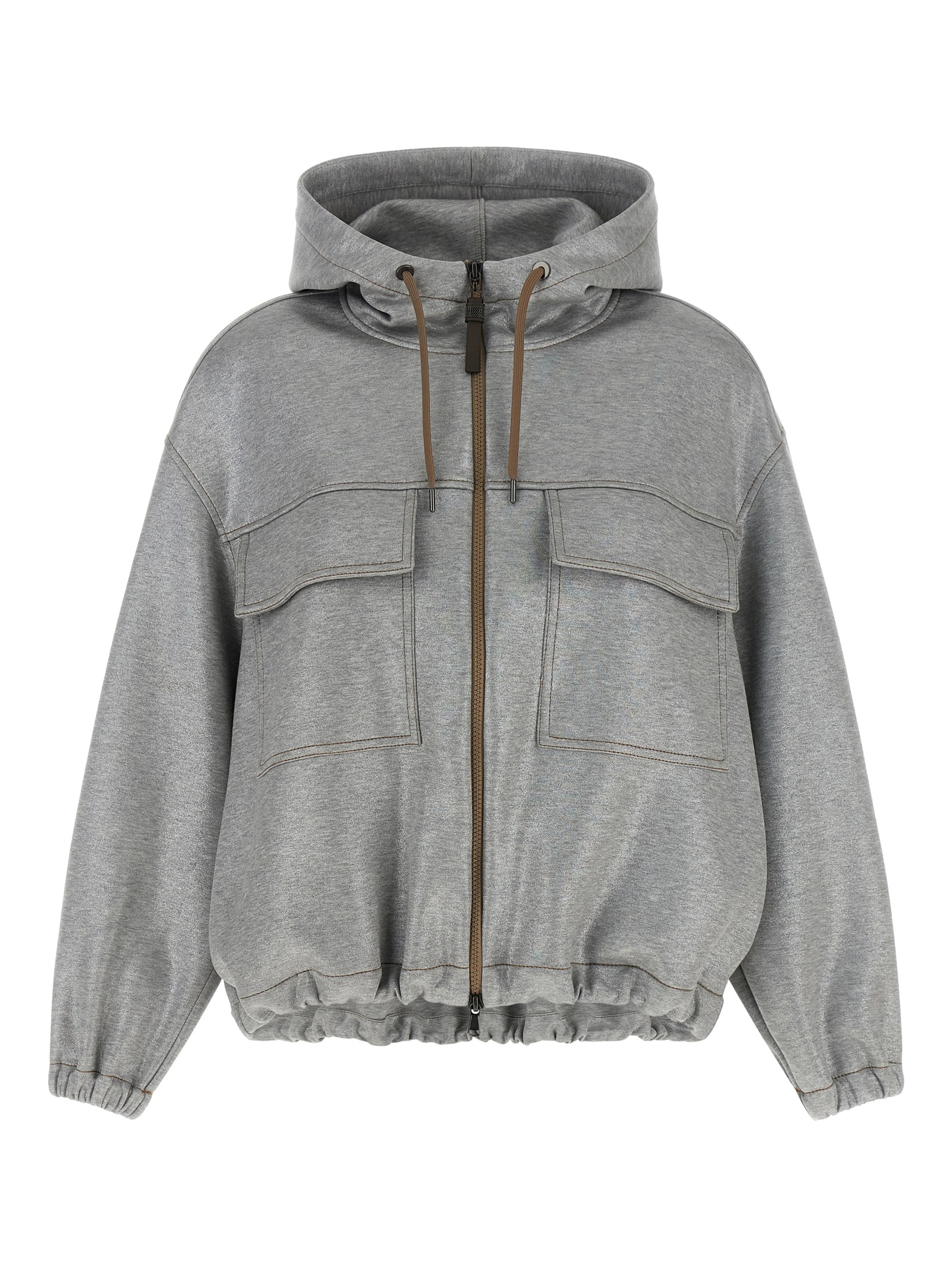 Silver Cotton Bomber