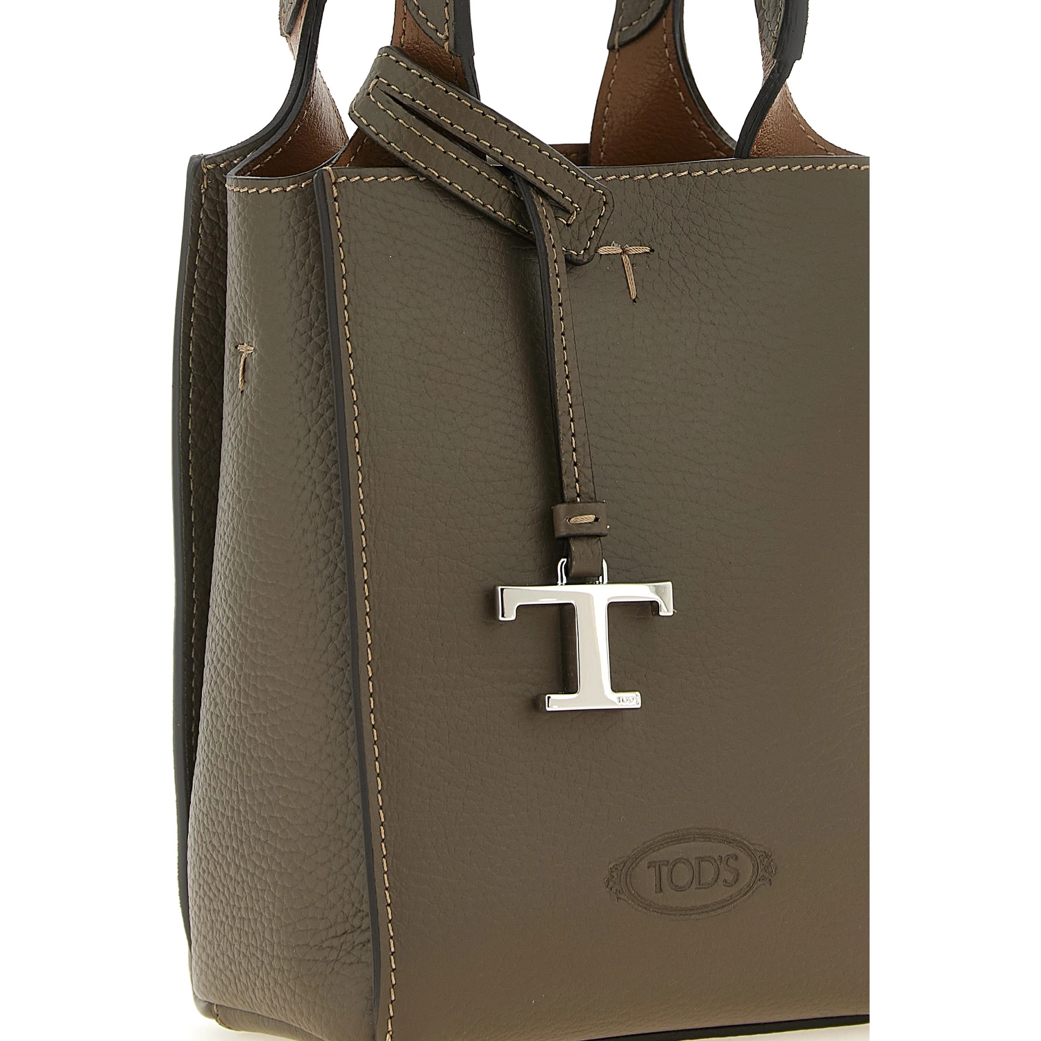 Bicolor Calfskin Handbag