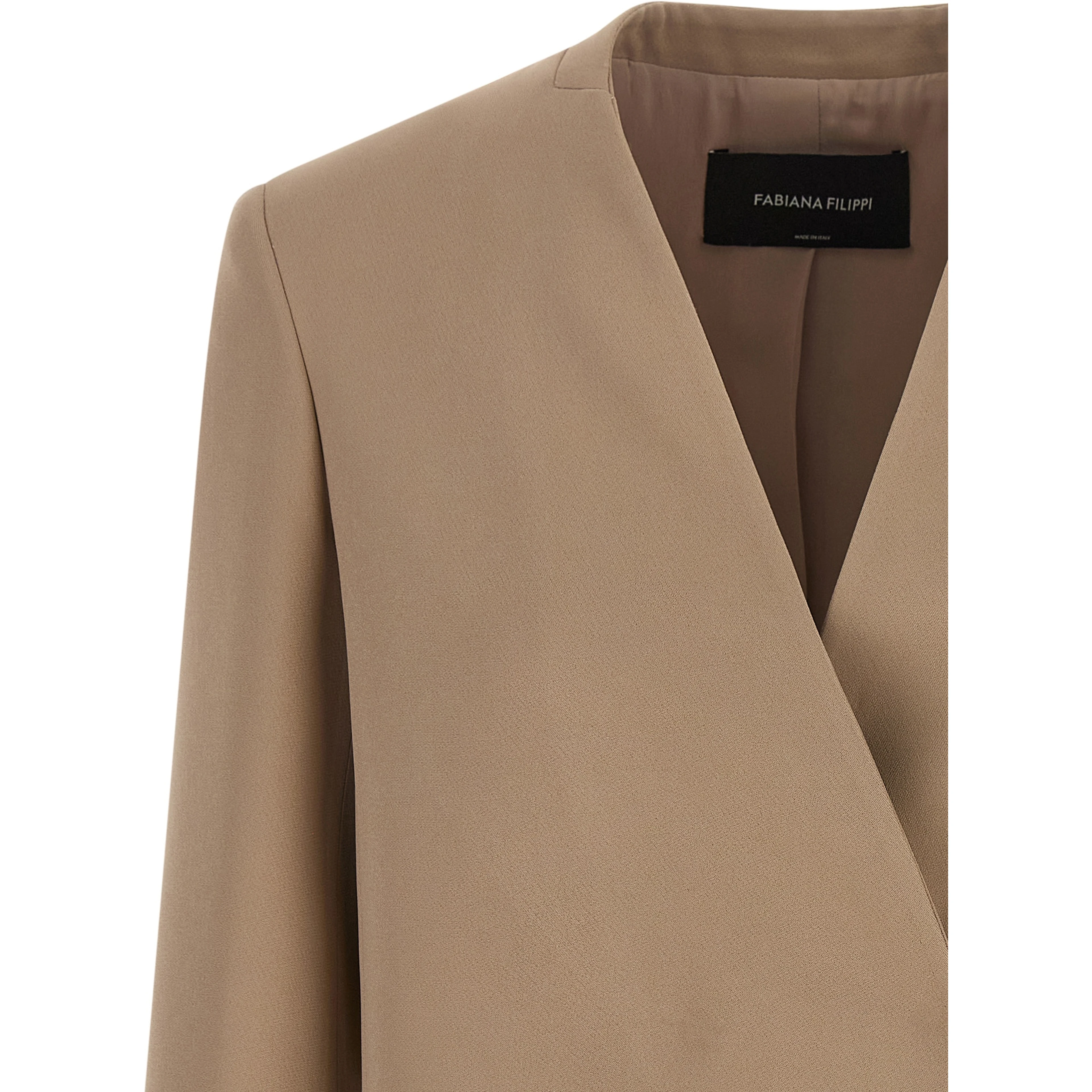 Beige Acetate Blazer