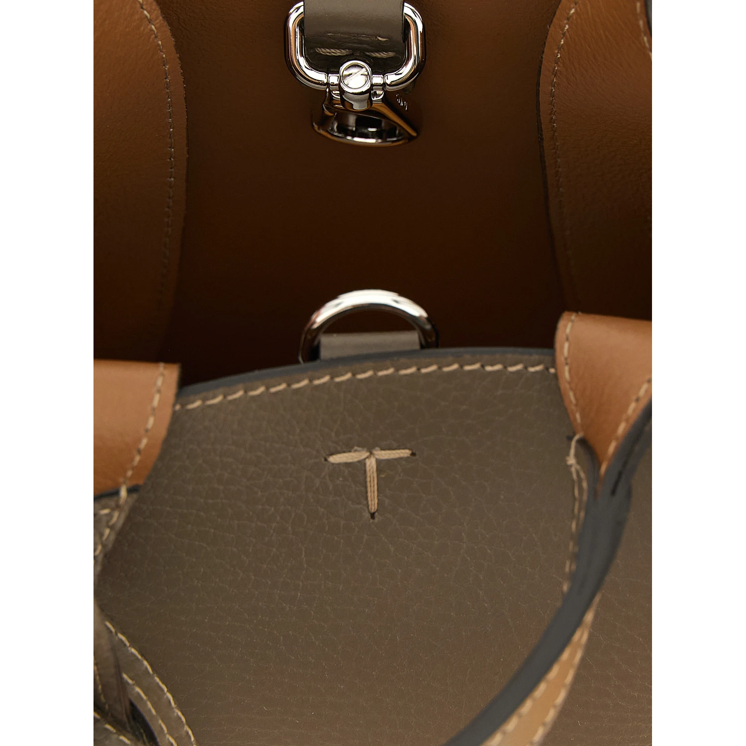 Bicolor Calfskin Handbag