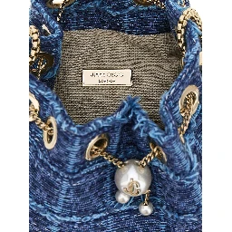 Blue Fabric Handbag