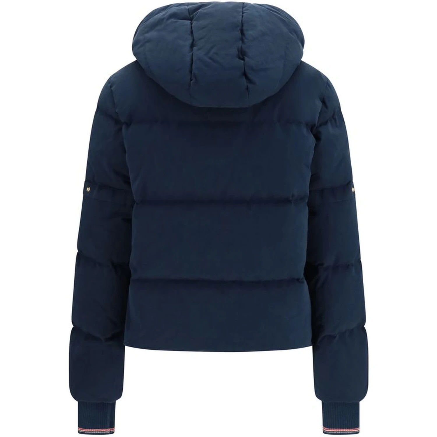 Blue Cotton Full-Length Jacket