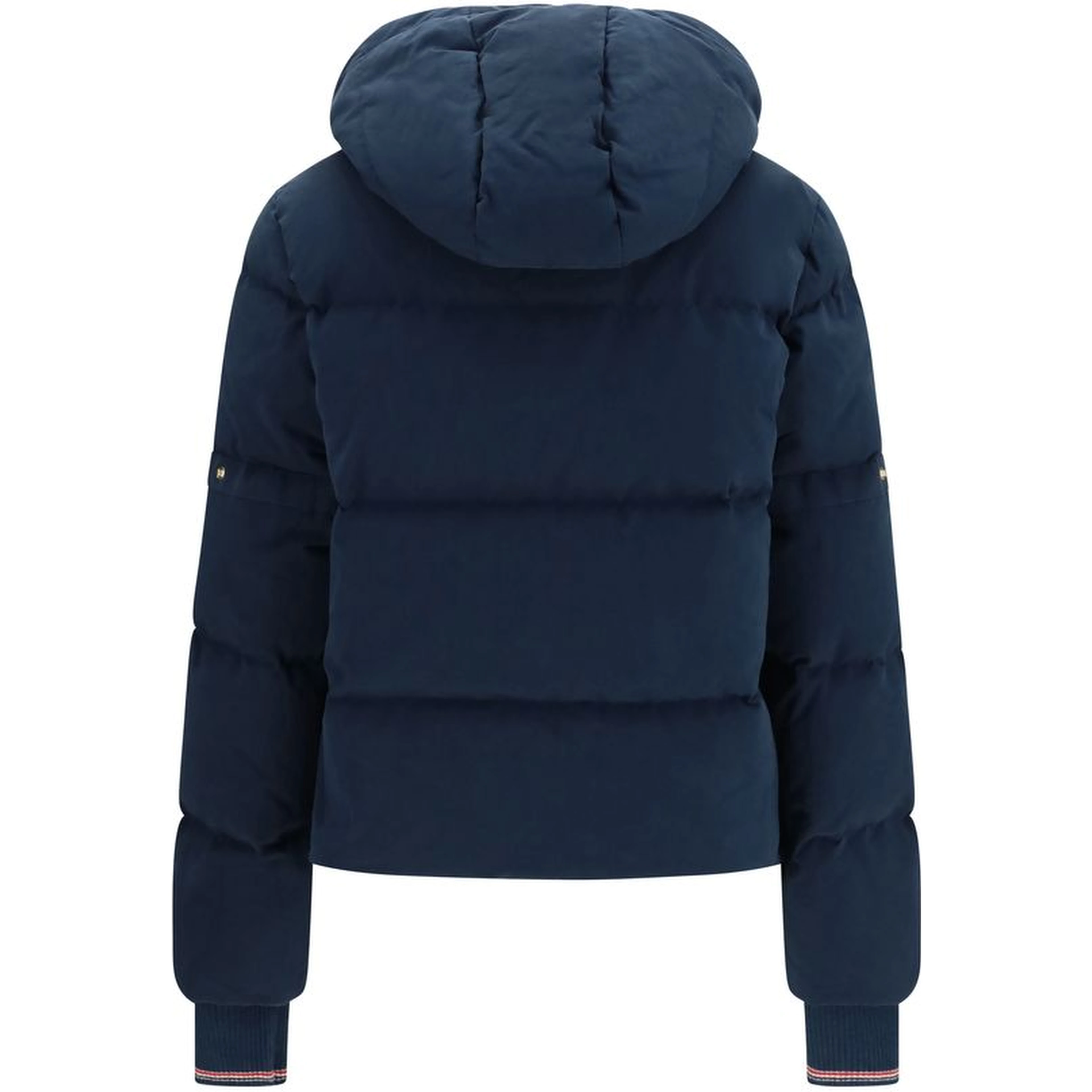 Blue Cotton Full-Length Jacket