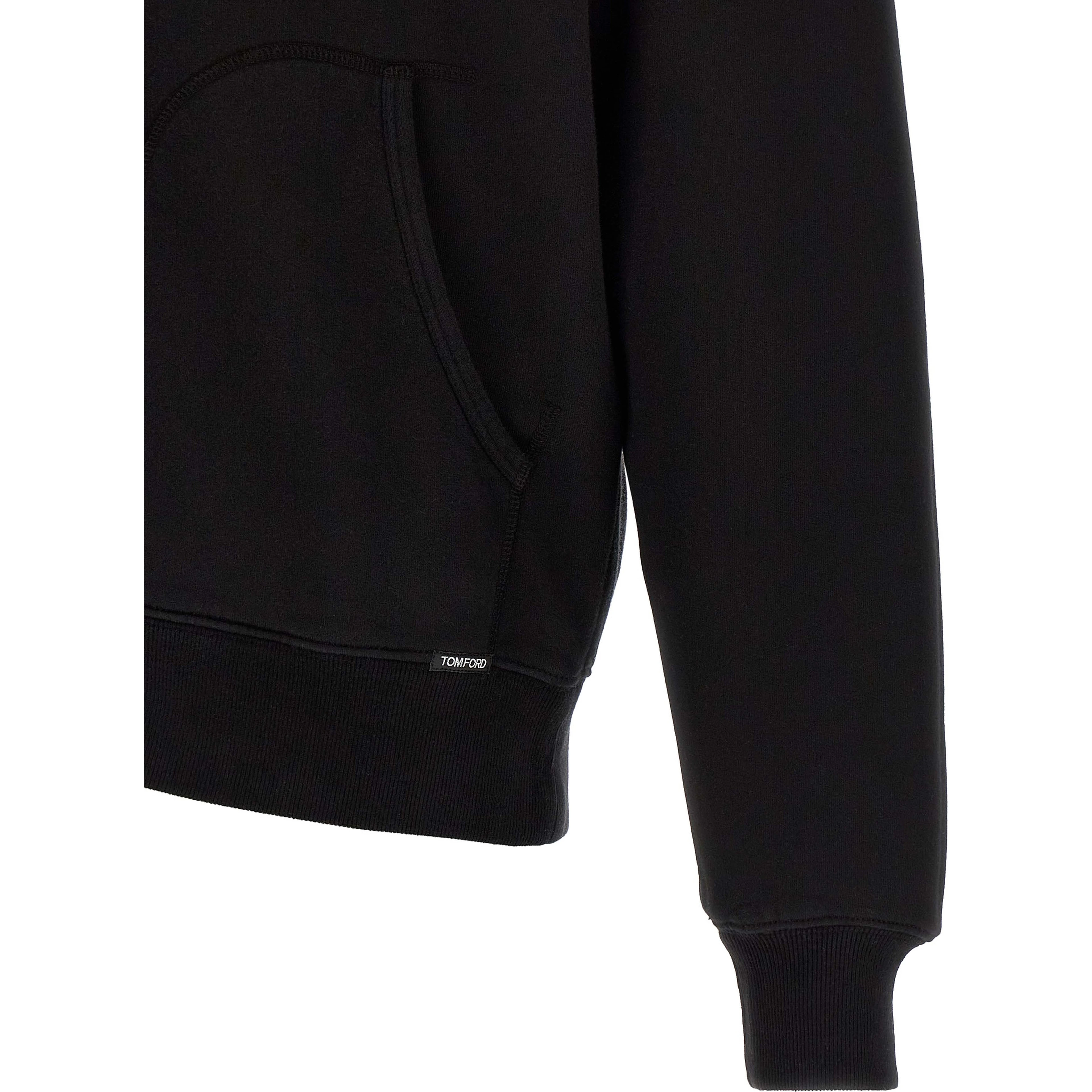 Black Cotton Sweatshirt