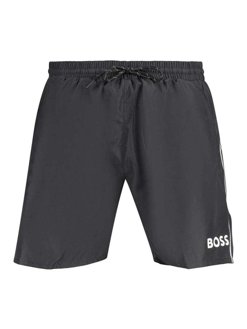 Nero Polyester Men's Shorts