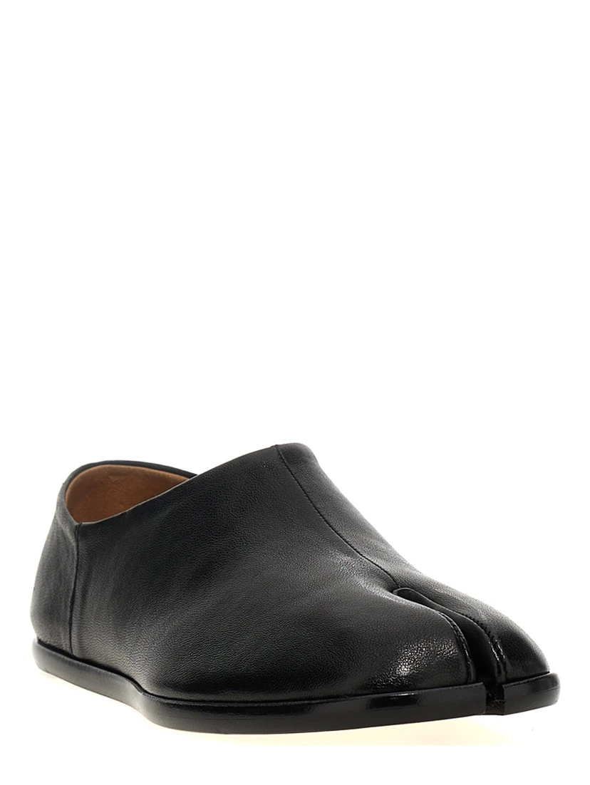 Black Lamb Leather Ballet Flats
