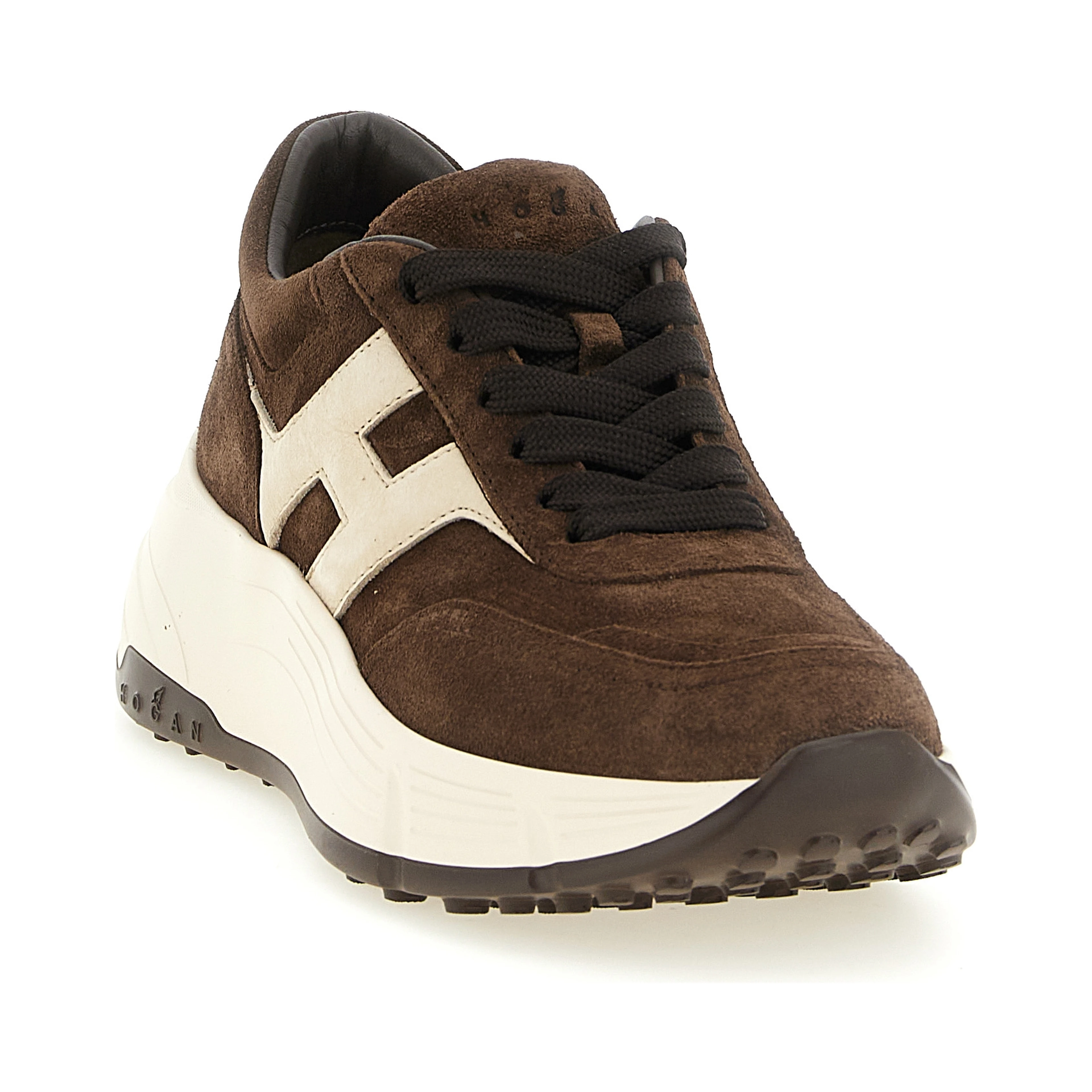 Brown Calfskin Athletic Sneakers