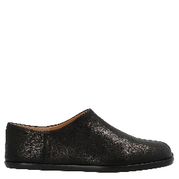Black Lamb Leather Ballet Flats