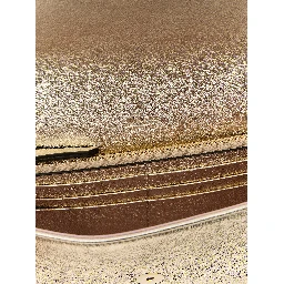 Gold Lamb Leather Clutch Bag