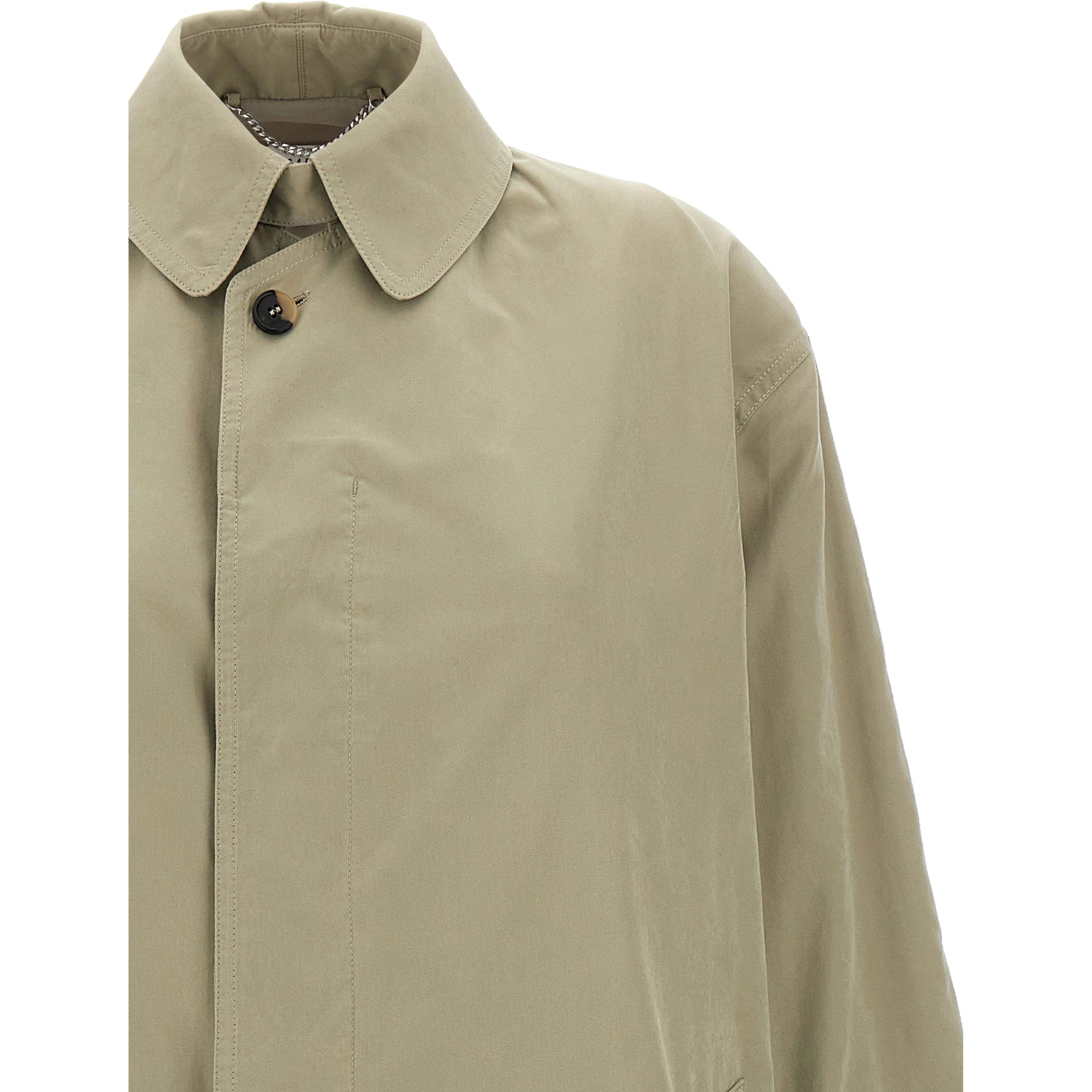 Bicolor Polyester Coat