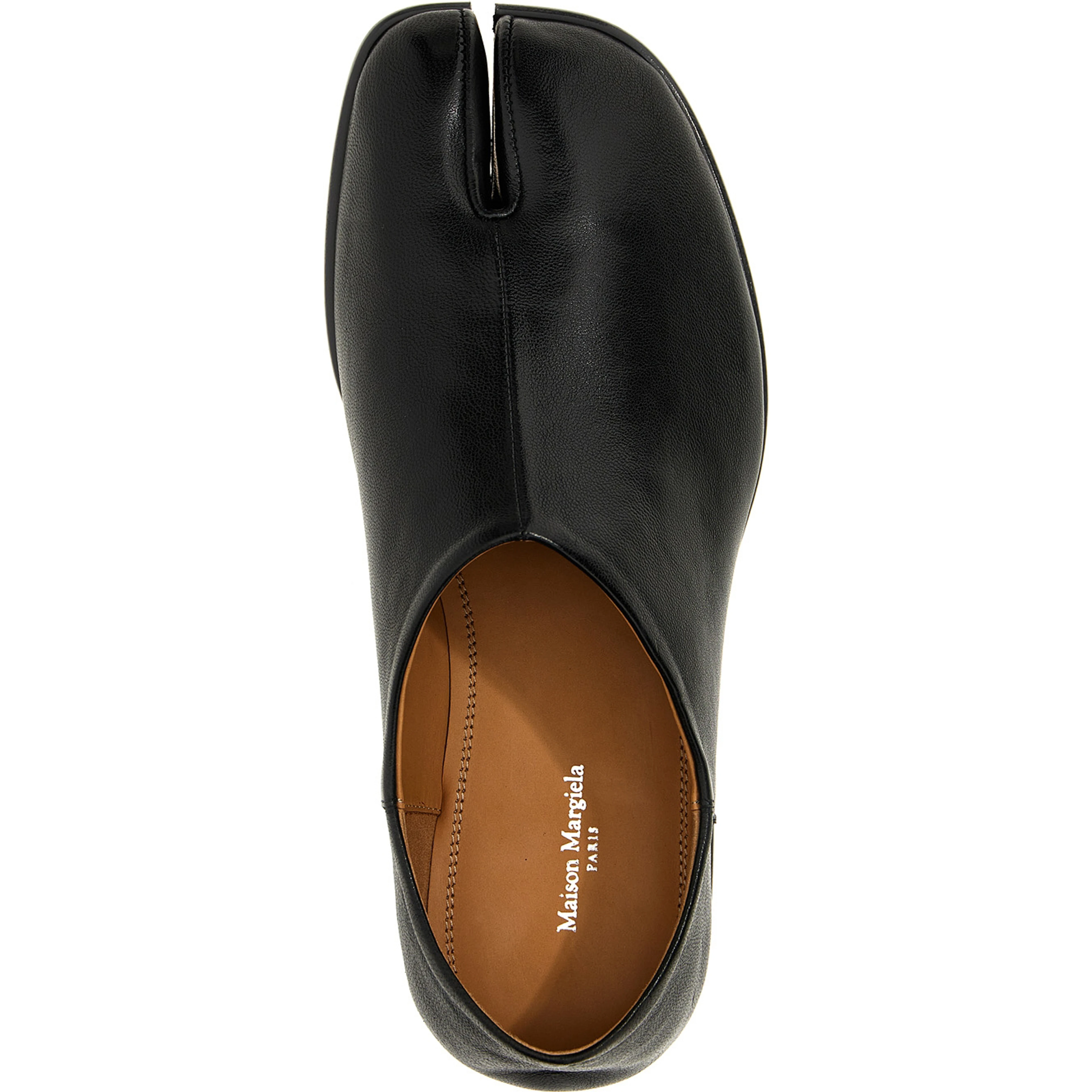 Black Lamb Leather Ballet Flats