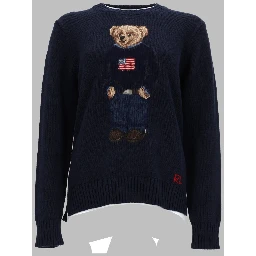 MAGLIA "BEAR" IN COTONE E LINO