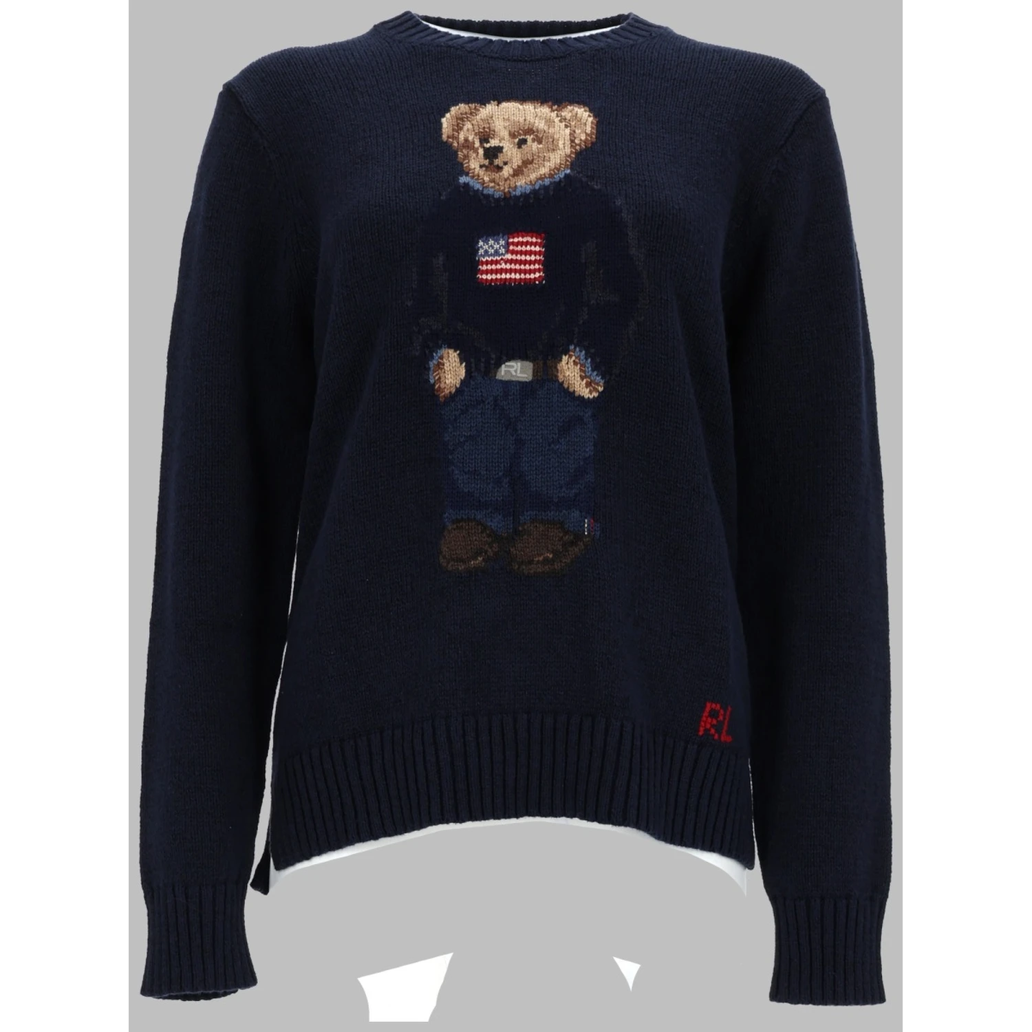 MAGLIA "BEAR" IN COTONE E LINO