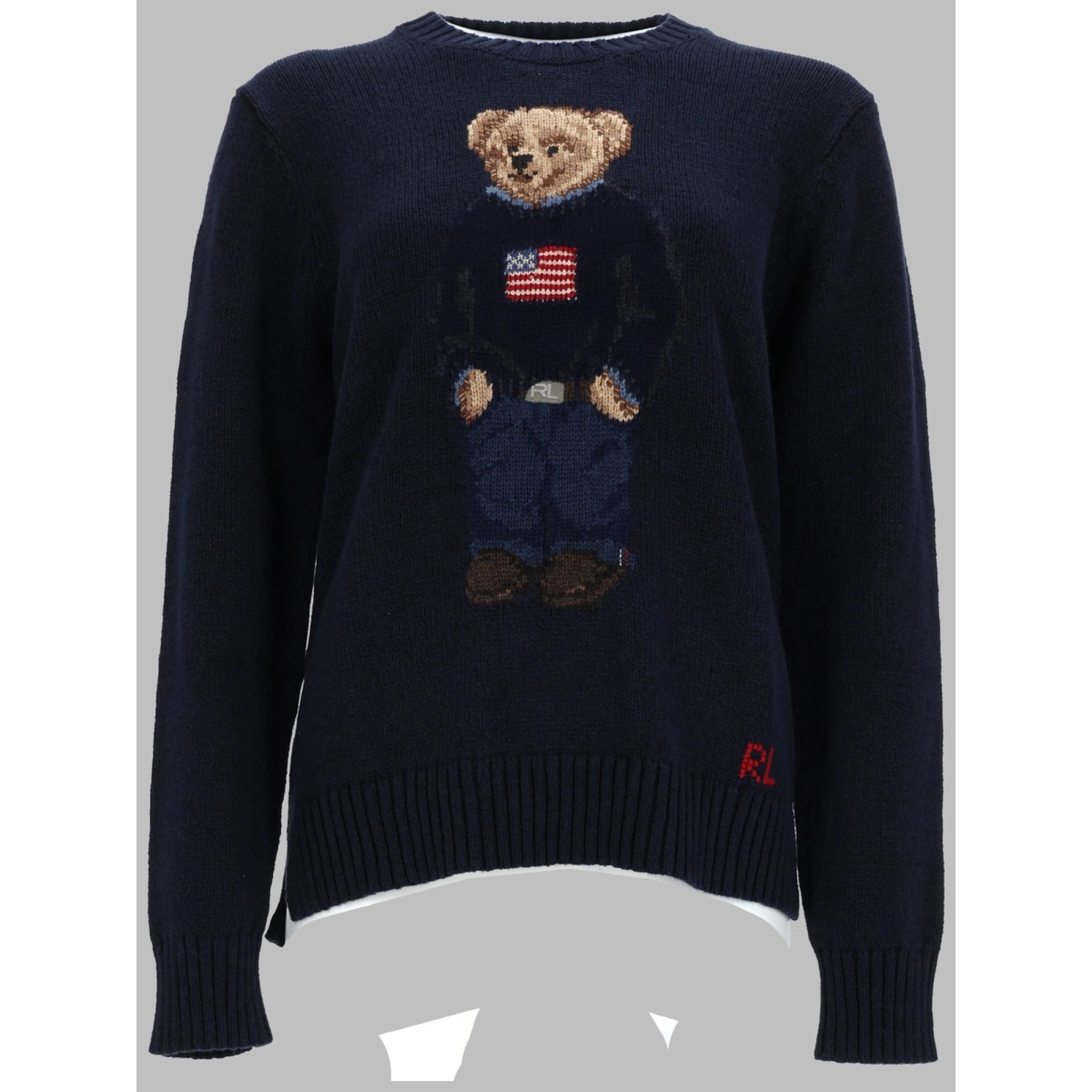 MAGLIA "BEAR" IN COTONE E LINO