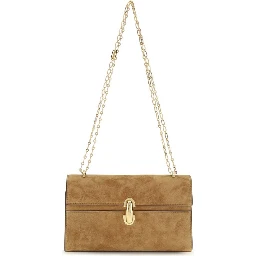 Beige Calf Leather Bos Taurus Shoulder Bag