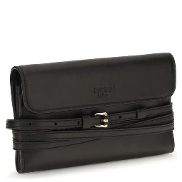 Black Goatskin Shoulder Bag